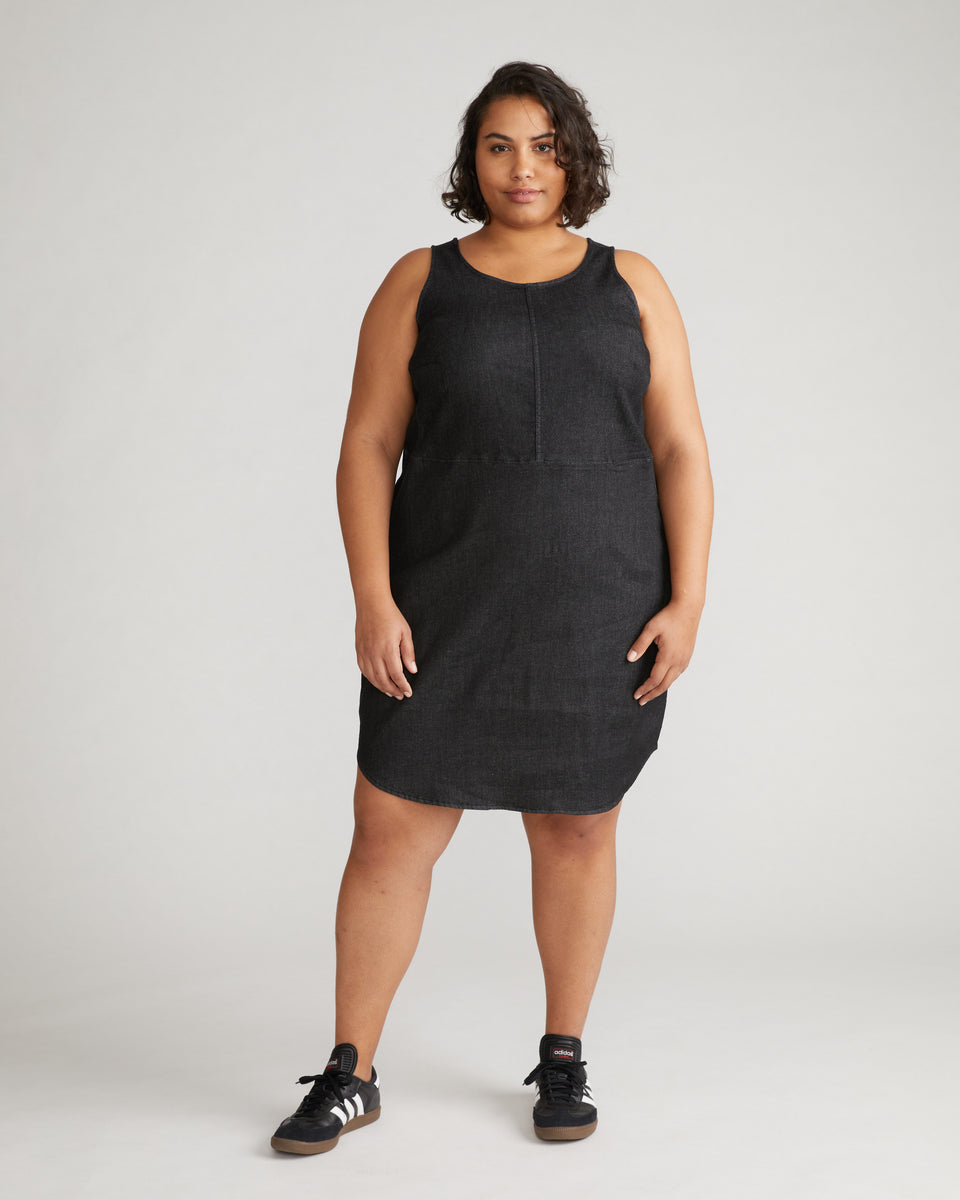 Janis ComfortDenim Easy Dress - Black Zoom image 0
