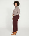 Karlee Stretch Cotton Twill Cargo Pants - Black Cherry thumbnail 2