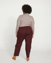Karlee Stretch Cotton Twill Cargo Pants - Black Cherry thumbnail 3