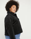 Parker Teddy-Lined Corduroy Jacket - Black thumbnail 2