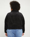 Parker Teddy-Lined Corduroy Jacket - Black thumbnail 3