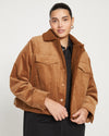 Parker Teddy-Lined Corduroy Jacket - Foie Gras thumbnail 0