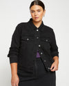 Kelsey Denim Jacket - Broken Black thumbnail 0