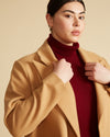 Harlow Classic Wool Coat - Light Bark thumbnail 0