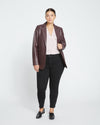 Davis Leather Blazer - Brulee thumbnail 2