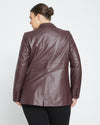 Davis Leather Blazer - Brulee thumbnail 4