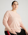 Light-As-Air Long Sleeve Crew Neck Tee - Mahogany Rose thumbnail 0