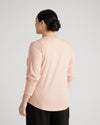 Light-As-Air Long Sleeve Crew Neck Tee - Mahogany Rose thumbnail 3