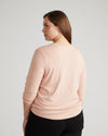 Light-As-Air Long Sleeve V Neck Tee - Mahogany Rose thumbnail 3