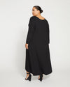 Athena Long Sleeve Divine Jersey Dress - Black thumbnail 3