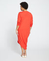 Iconic Long Sleeve V-Neck Geneva Dress - Sanguinello thumbnail 3