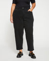 Lou High Rise Barrel Leg Jeans - Broken Black thumbnail 1