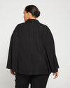 Leon Double Luxe Cape Blazer - Black thumbnail 3