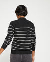 Mariniere Eco Relaxed Core Sweater - Black/White thumbnail 3