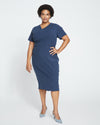 Mary Double Luxe Dress - Deep Storm thumbnail 1