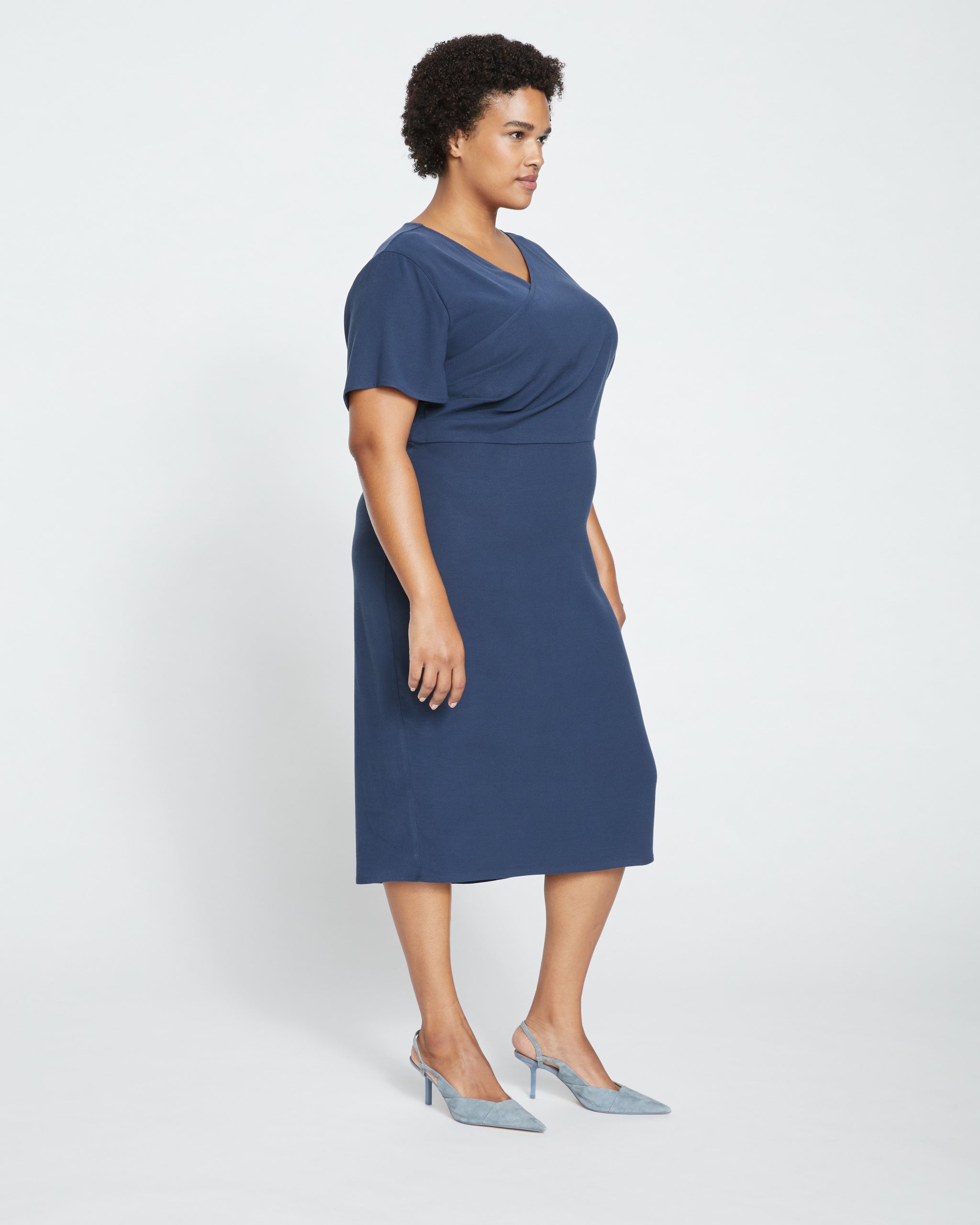 Mary Double Luxe Dress - Deep Storm | Universal Standard