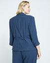 Meg Double Luxe Short Blazer - Deep Storm thumbnail 3