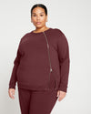 Classic Light Terry Meridian Zip Pullover - Black Cherry thumbnail 0