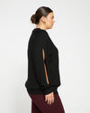 Beals Merino Cut-Out Sweater - Black thumbnail 2