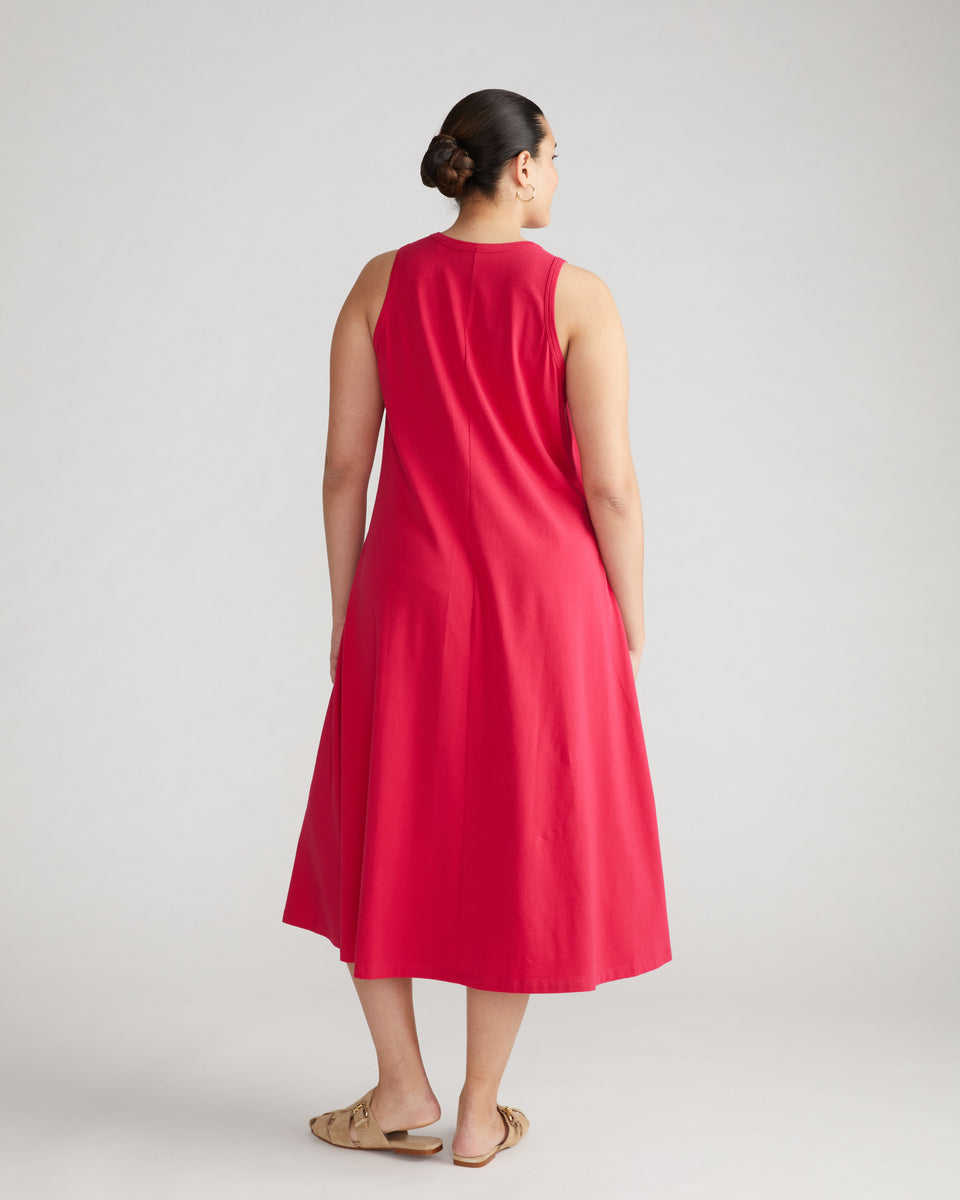 Sardinia Tank Dress - Cerise Zoom image 1