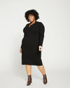 Milano Knit Polo Dress - Black thumbnail 0