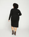 Milano Knit Polo Dress - Black thumbnail 3