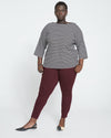 Minimalist Moro Pocket Signature Ponte Pants - Black Cherry thumbnail 0