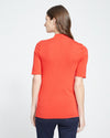 Modern Mock Neck Tee - Sanguinello thumbnail 3