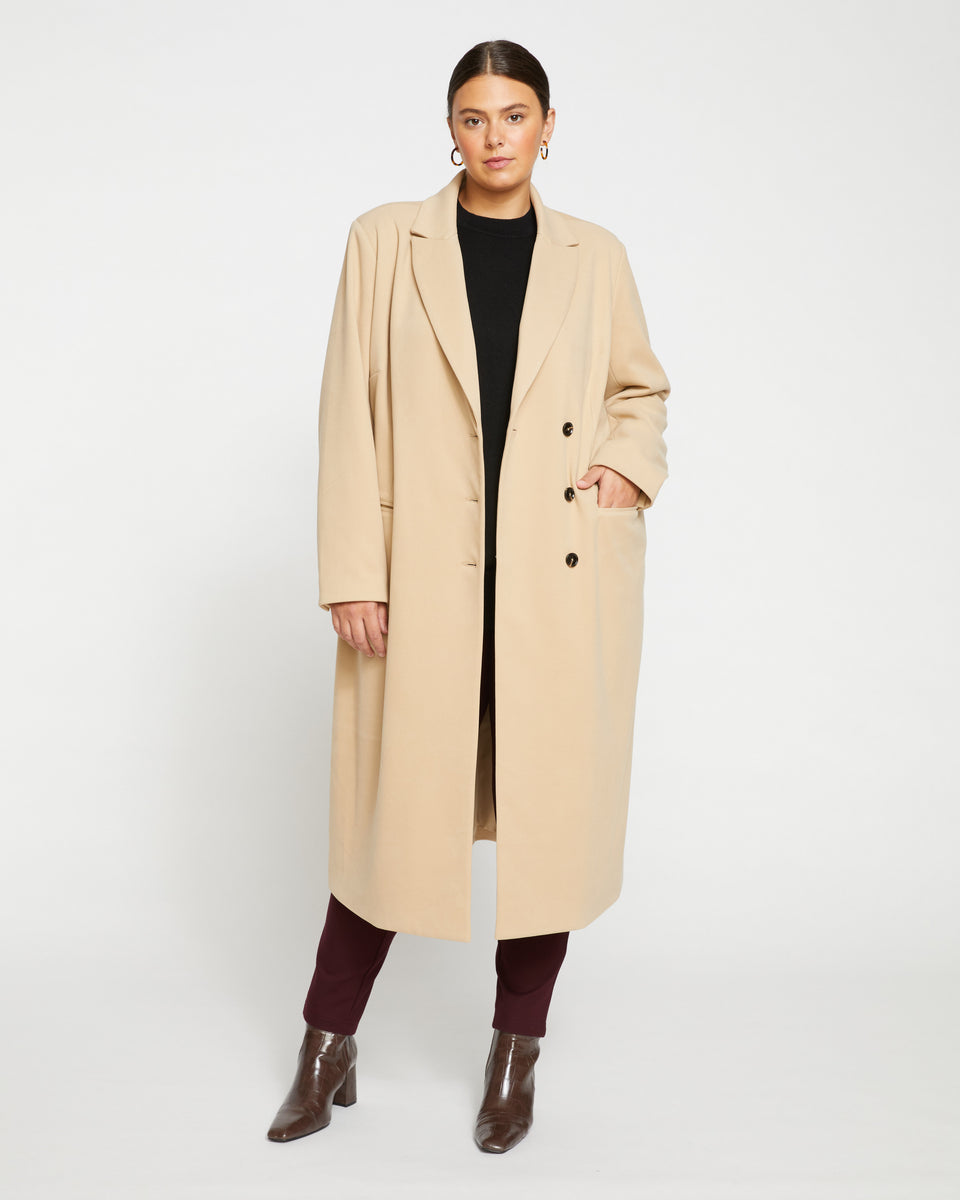 Jackson Tailored Coat - Khaki Zoom image 0