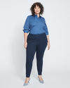 Moro Pintuck Pocket Ponte Pants - Navy thumbnail 0