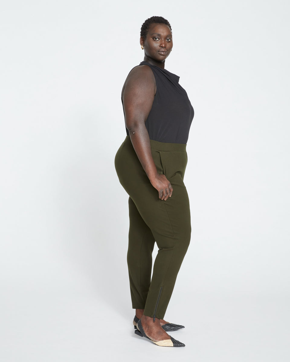 Moro Pocket Signature Ponte Pants - Evening Forest Zoom image 3