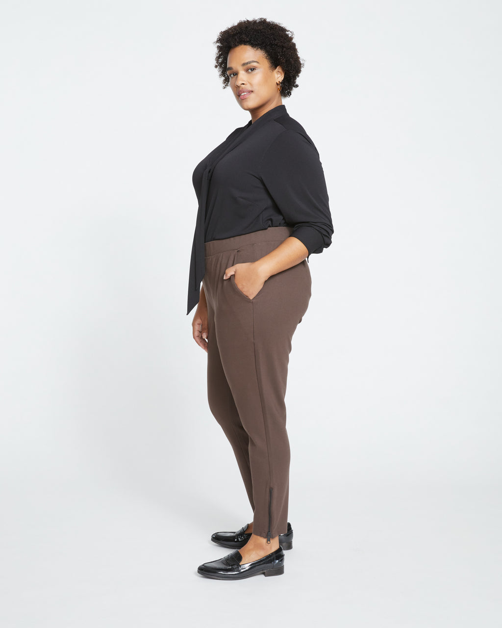 Moro Pocket Signature Ponte Pants - Earth - image 0