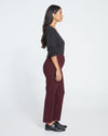 Cigarette Ponte Pants - Black Cherry thumbnail 2