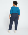 Cigarette Ponte Pants - Navy thumbnail 3