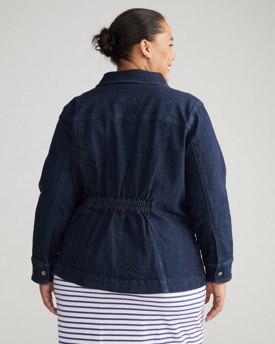 Denim Utility Jacket - Dark Indigo Zoom image 3