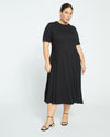 Devi Liquid Jersey Dress - Black thumbnail 1