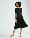 Devi Liquid Jersey Dress - Black thumbnail 0