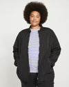 Hudson Quilted Coat - Black thumbnail 4