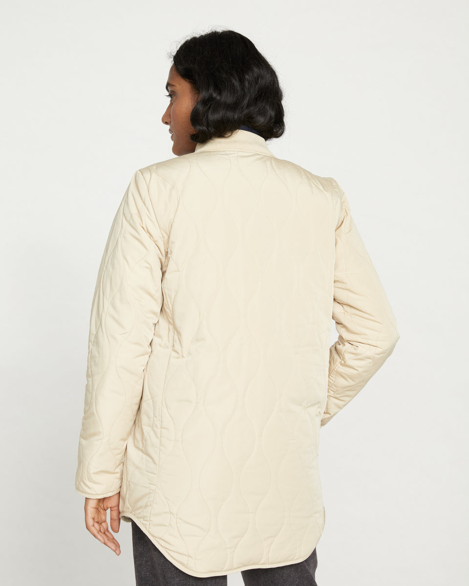 Hudson Quilted Coat - Ceramic Zoom image 3