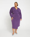 Velvety-Cool Jersey Wrap Dress - Potion Purple thumbnail 0