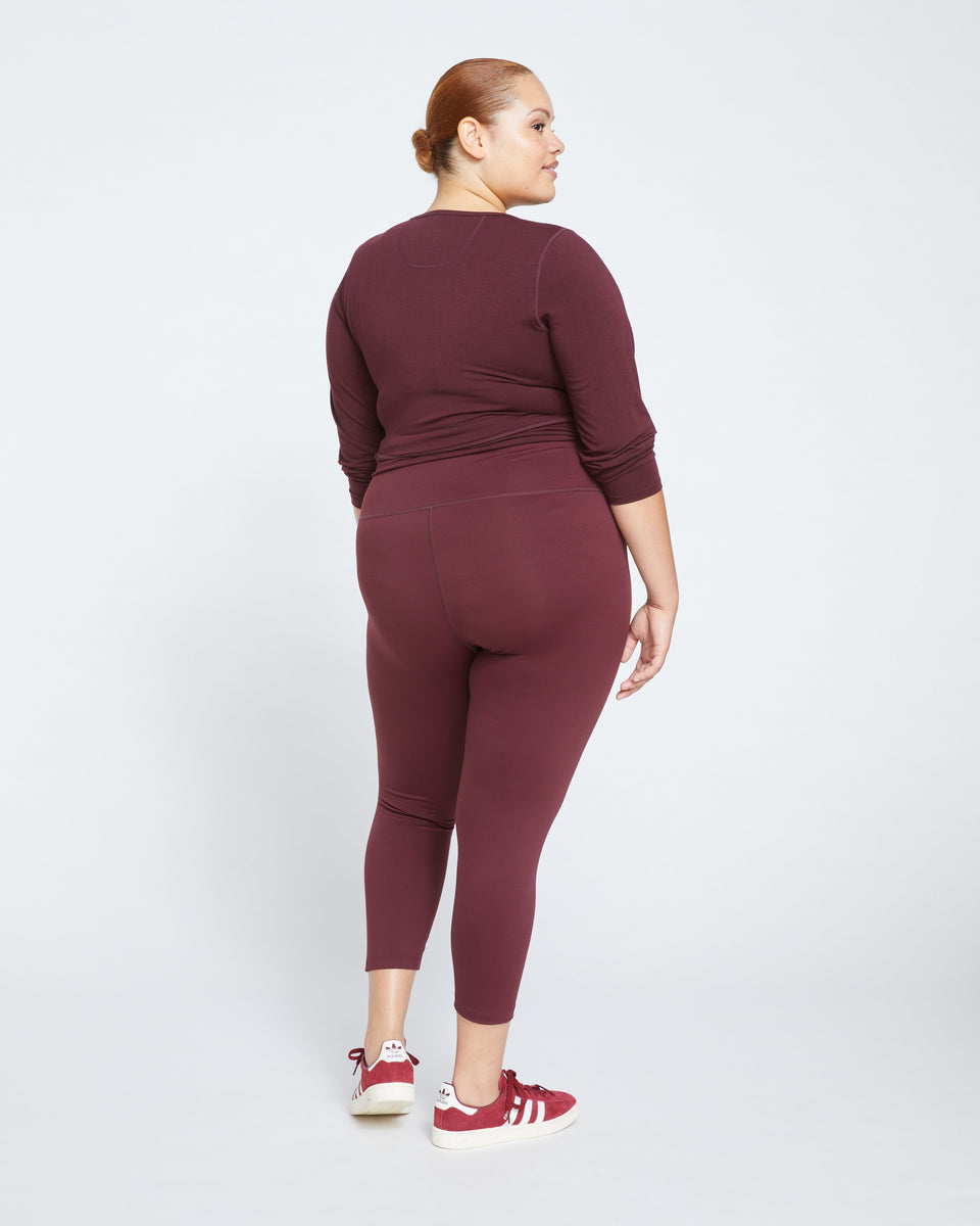 Next-to-Naked Cropped Legging - Black Cherry Zoom image 3