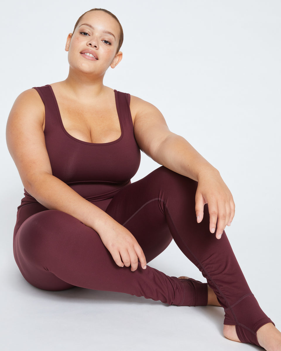 Next-to-Naked Stirrup Legging - Black Cherry Zoom image 0