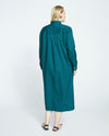 Odeon Stretch Poplin Shirtdress - Forest Green thumbnail 3