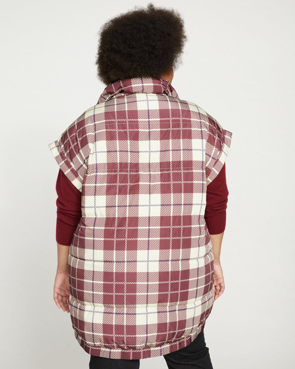 Paparazzi Puffer Vest - Ceramic Plaid Zoom image 3