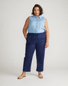 Perfect Tencel Chambray Off-Duty Pants - Cerulean thumbnail 0