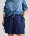 Perfect Tencel Chambray Shorts - Cerulean thumbnail 0