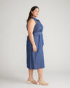 Perfect Tencel Chambray Sleeveless Savannah Shirtdress - Midnight Blue thumbnail 1