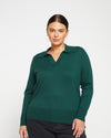 Pele Eco Polo Sweater - Heather Forest thumbnail 0