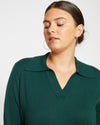 Pele Eco Polo Sweater - Heather Forest thumbnail 1