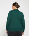 Pele Eco Polo Sweater - Heather Forest thumbnail 3